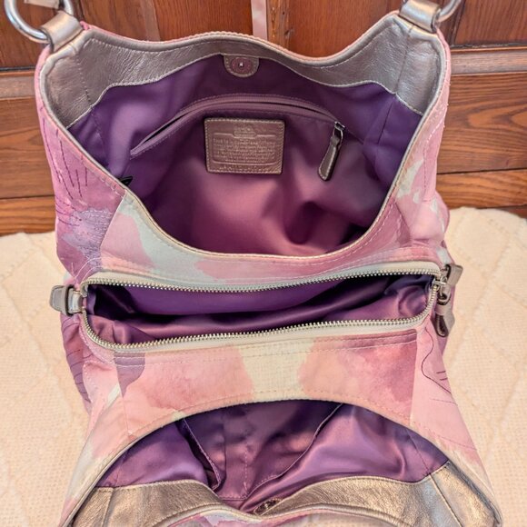 Coach Madison Floral Print Maggie Shoulder Handbag - Picture 12 of 15